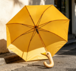 Cute Duck-Handle Folding Sun Umbrella – Bright Color with Black-Out Coating - Image 2