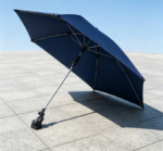 Navy Blue Clip-On Sun Umbrella – Adjustable & Portable for Outdoor Use
