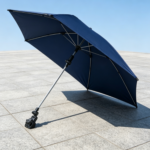 Navy Blue Clip-On Sun Umbrella – Adjustable & Portable for Outdoor Use