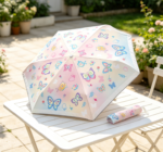 Children's Colorful Cartoon Butterfly Folding Sun Umbrella