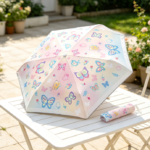 Children's Colorful Cartoon Butterfly Folding Sun Umbrella
